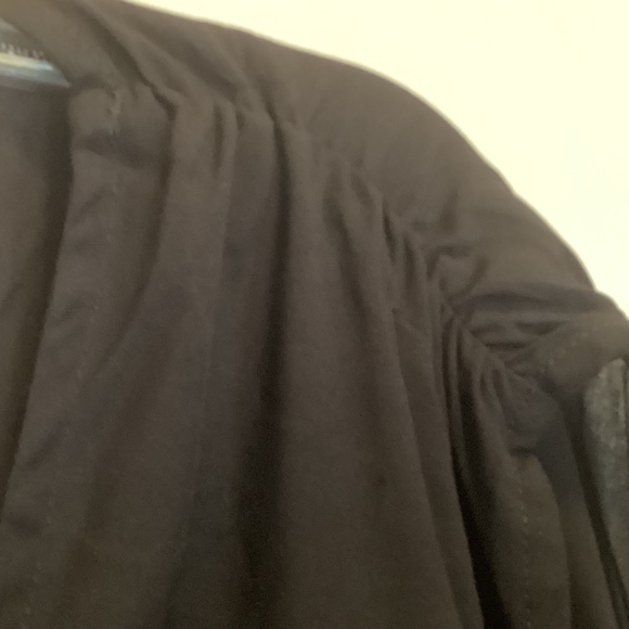 NWT BloomChic Black Shirred Waist Lace Inset V Front & Tie Back Dress Sz 26 - Picture 8 of 10